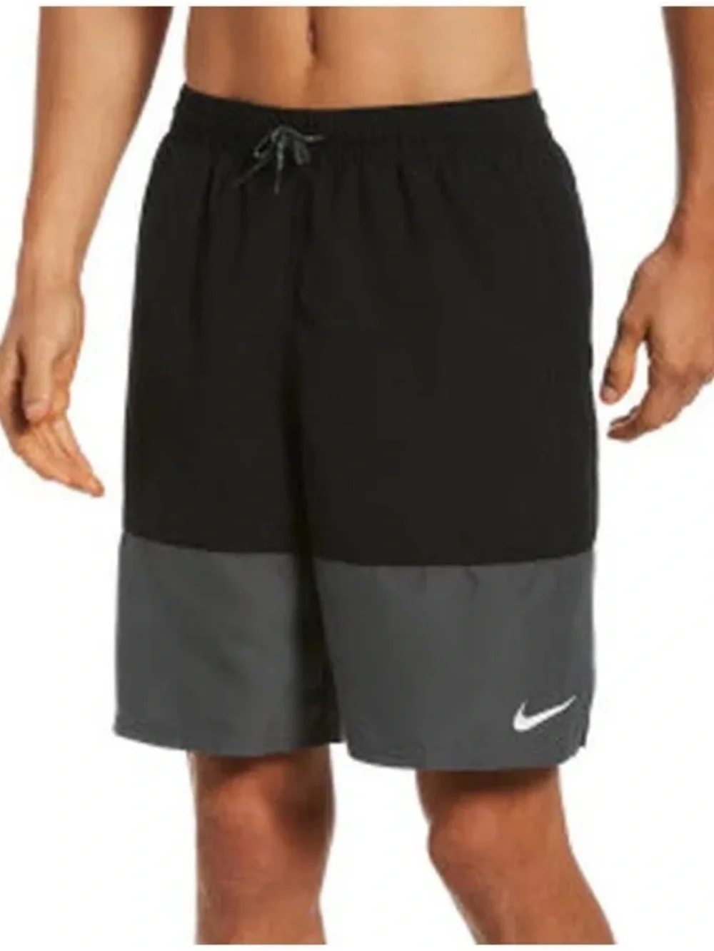 Nike Men's Split 9” Volley Swim Trunks  Black  XL
